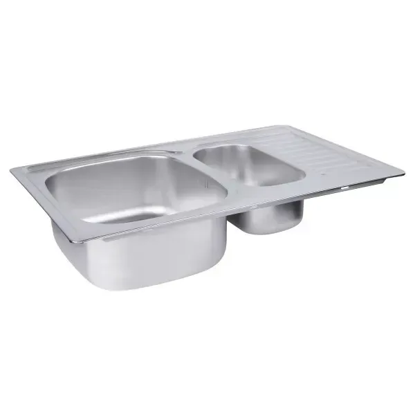 Кухонная мойка из нержавеющей стали WEZER 7850(08) Satin 780x500x180 мм (0.8 мм) Киев - изображение 3