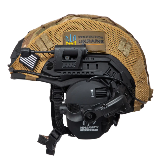 Шолом Fast Team Wendy Helmet NIJ IIIA + навушники Walkers Razor Slim + чебурашки + ліхтарик + кавер  Вінниця