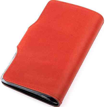 Візитниця велика Shvigel 13907 шкіряна Червона Київ