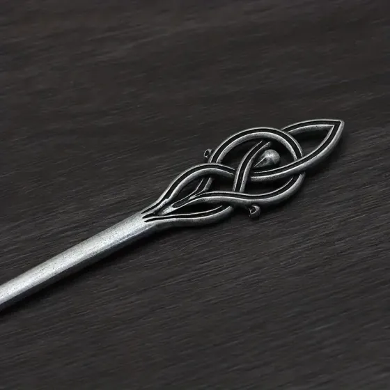 Шпилька для волос с кельтским узором – серебристый металл Киев