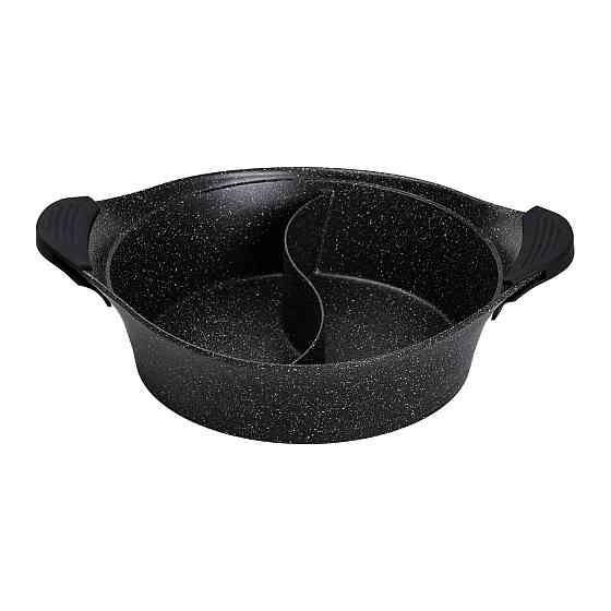 MGC Алюмінієва каструля Ø 30 см 2-ступінчасте мармурове антипригарне покриття Чорний MGC HP-4-4 Киев