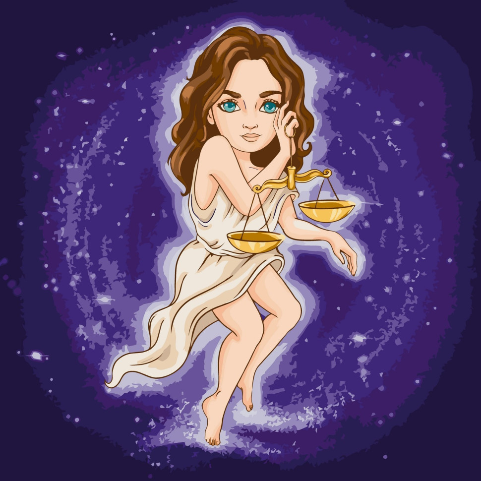 Картина за номерами "Знаки зодіаку. Терези" ©VIKTORIA.GRO.ART 10107-AC 40х40 см Вінниця - фото 1