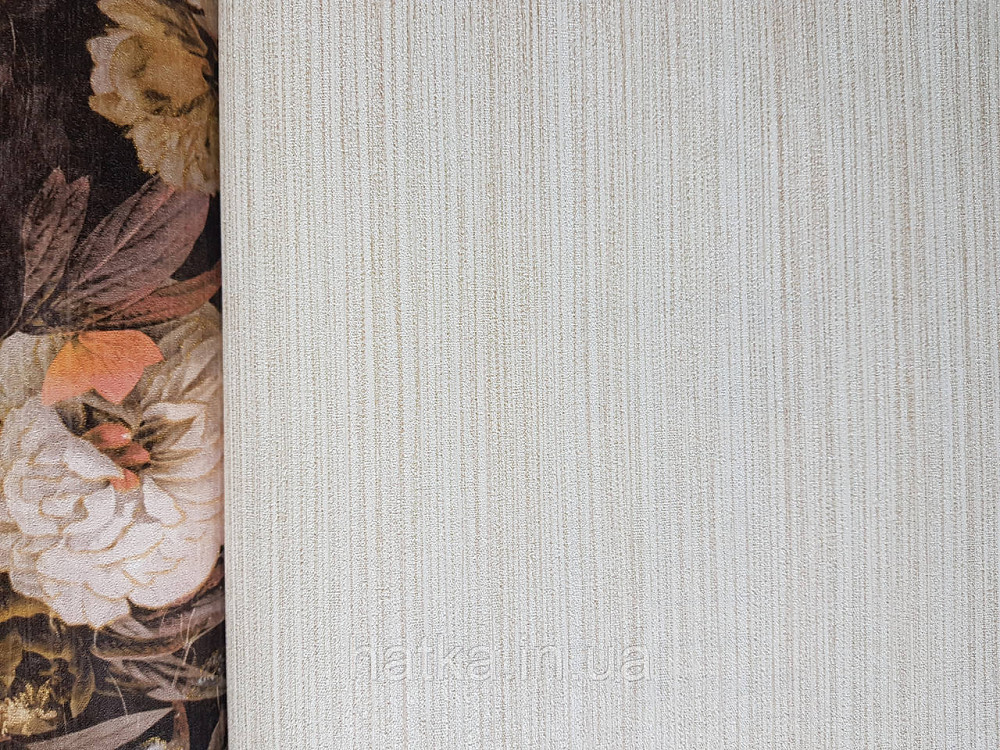 Шпалери вінілові на флізеліні AS creation The Bos 0.53х10 однотонні структурні жовті смужки золотом Київ - фото 2