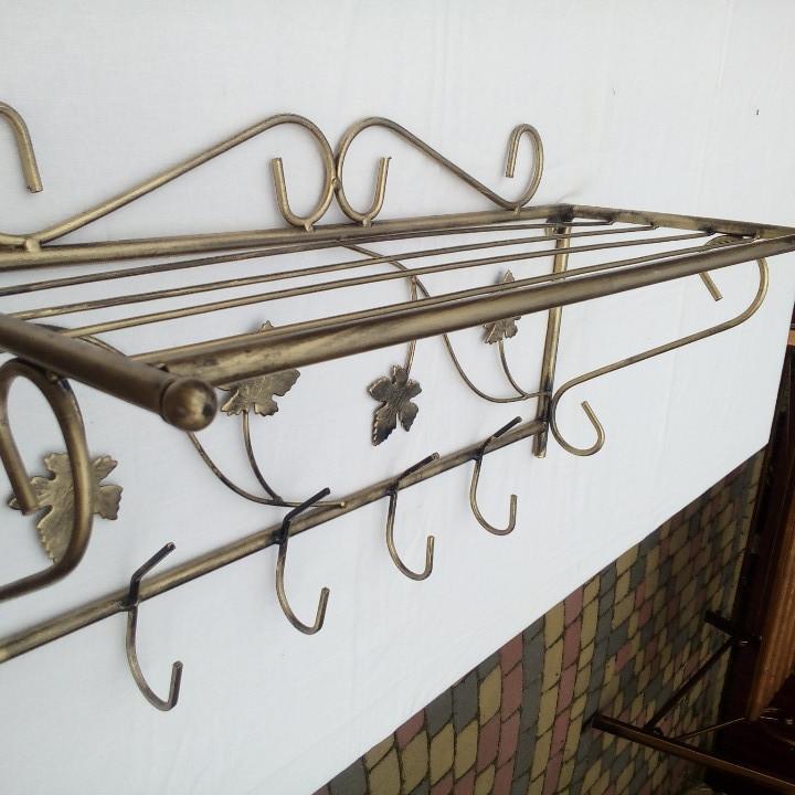 Вешалка кованая настенная «Квадрат маленький» (M-026) для одежды Киев - изображение 4