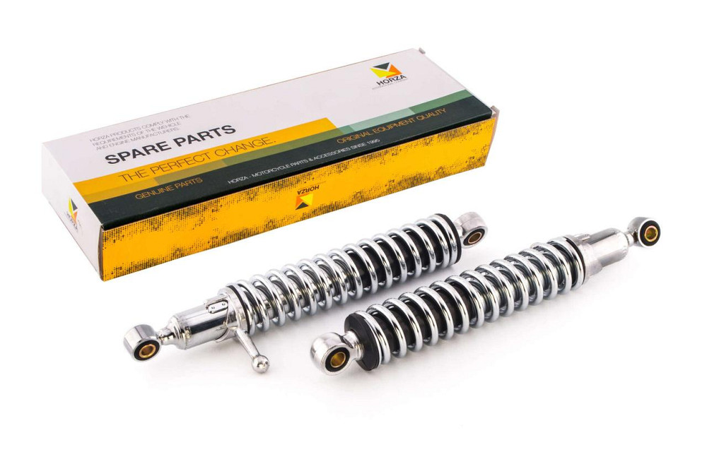 Амортизаторы (пара) ИЖ 325mm, регулируемые, с рычагом (хром) Мукачево - изображение 1