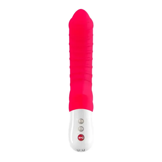 Вібратор для точки G Fun Factory TIGER india red, ребристий, підходить для анальної стимуляції Львів