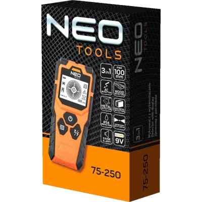 Детектор будівельний Neo Tools від 20 до 100мм, IP54, чохол, 0.164кг (75-250) Вінниця