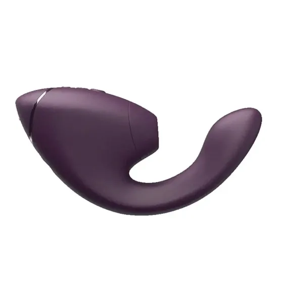 Подвійний вакуумний кліторальний стимулятор з вібрацією Womanizer Next Duo - Dark Purple Львів