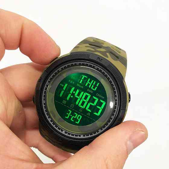 Годинники чоловічі для плавання SKMEI 2070CMGN, Практичні чоловічі годинники для походів BI-39 Львів