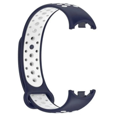 Ремінець до фітнес браслета BeCover Vents Style для Xiaomi Mi Smart Band 10 Blue-White (713632) Вінниця - фото 5