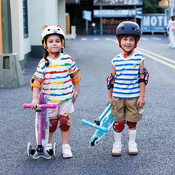 Самокат MICRO складний серії Mini Deluxe Foldable Orion Glow LED – Синій Дніпро