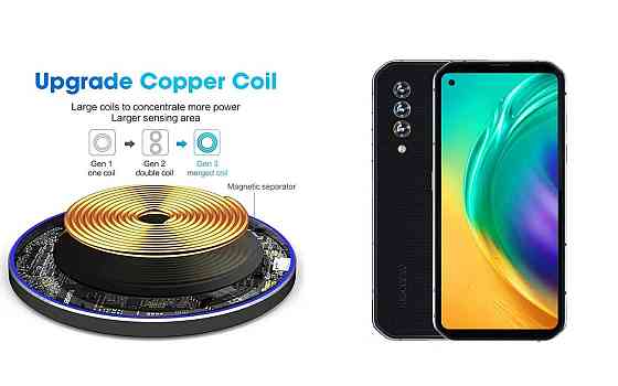 Беспроводное зарядное устройство Copper до 30W для ASUS ZenFone 11 Ultra, USB-C, LED Киев