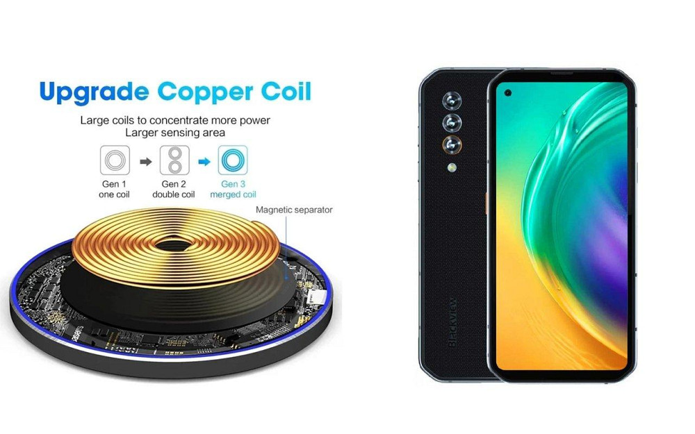Бездротовий зарядний пристрій Copper до 30W для ASUS ZenFone 11 Ultra, USB-C, LED Київ - фото 2