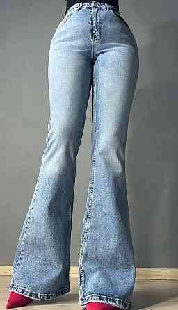 Джинсы женские Sherocco 7044-1 FLARE клеш от колена стрейчевые голубые, голубой, 28, 28, 76 см, 103 см Киев