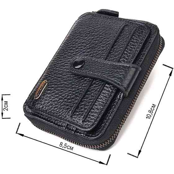 Стильное женское портмоне из натуральной кожи CANPELLINI 21490 Черное Киев