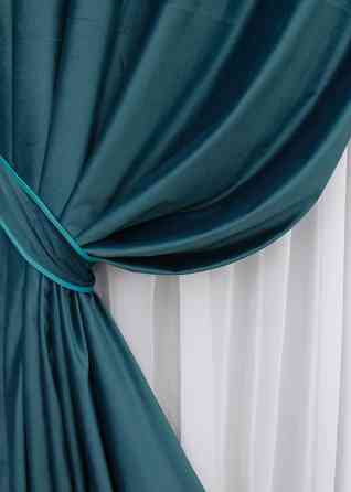 Комплект штор на люверсах VR-Textil Бархат № 1662ш Мурена 150х280 см 2 шт (37-0223) Киев