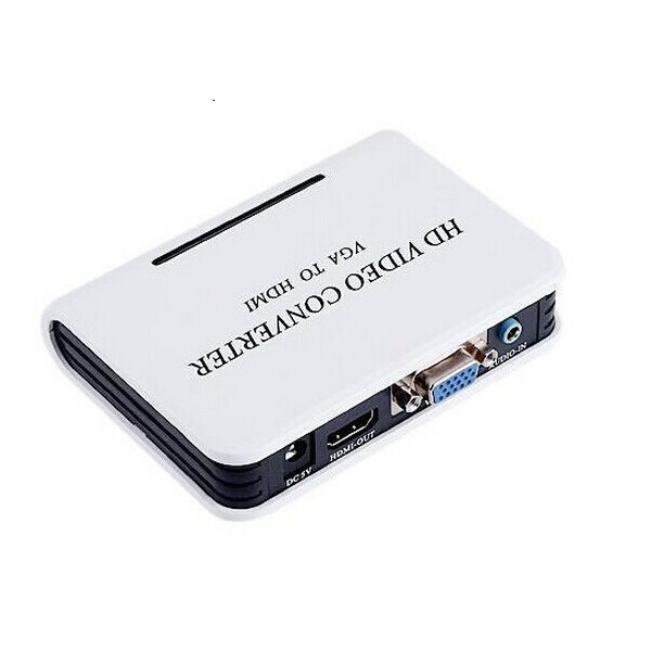 Перехідник VGA 15F --> HDMI M v1.3, Jack 3.5 мм, пластик, білий RTL (S0062) Київ - фото 4