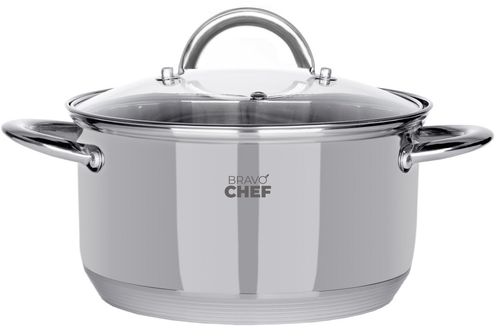 Кастрюля Bravo Chef 20 см (3.6 л) с крышкой (6720869) Киев - изображение 1