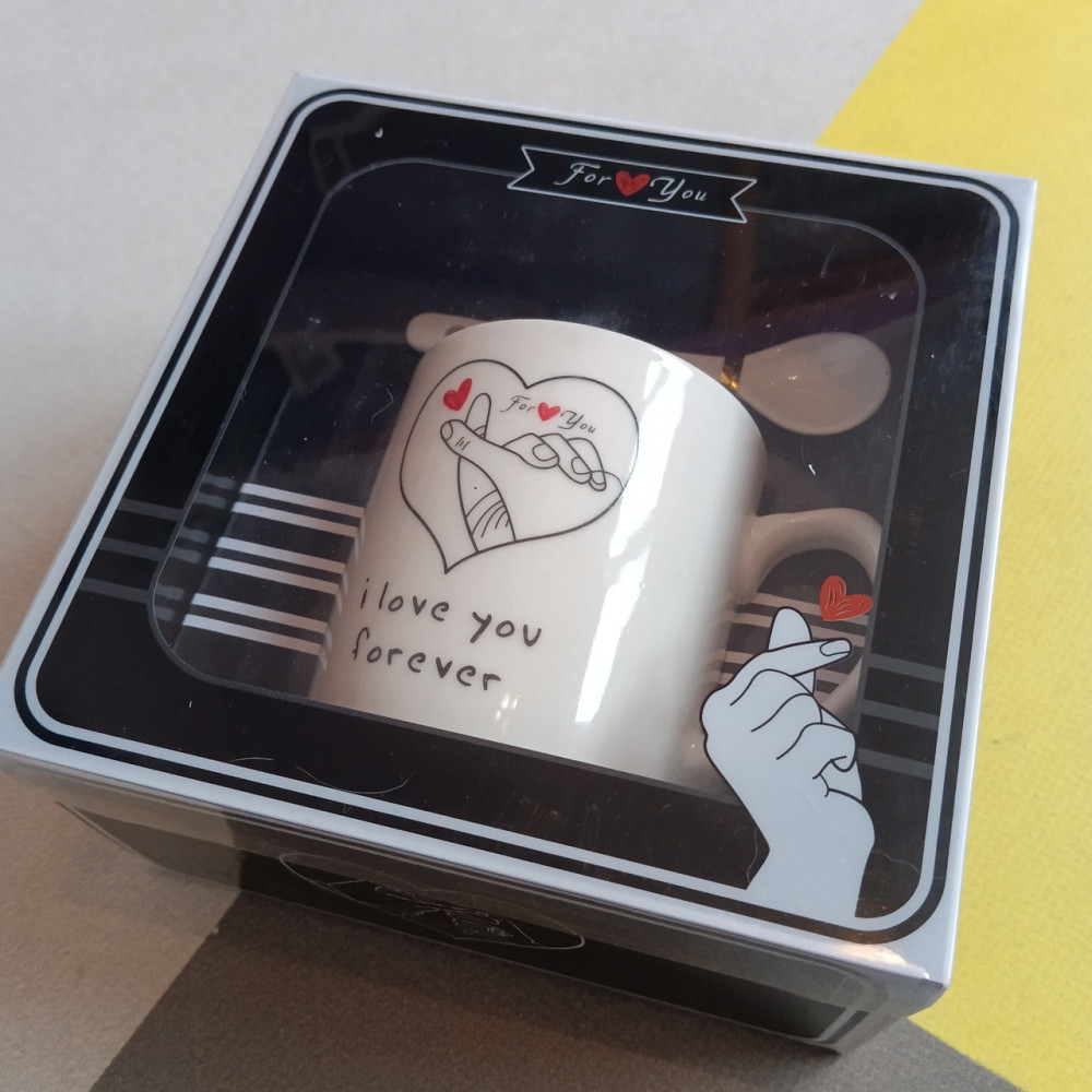 Чашка з ложкою Love  Подарунковий набір Київ - фото 5