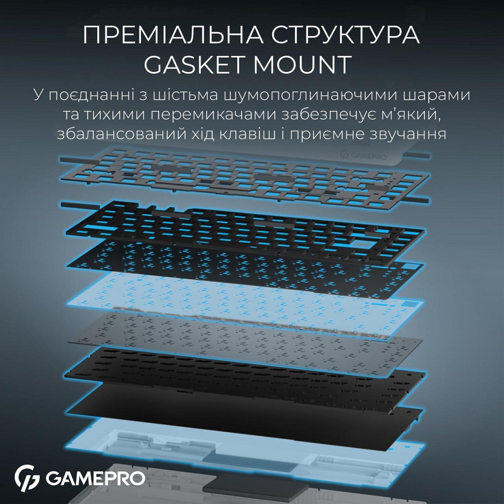 Клавіатура бездротова GamePro Asgard Yord Keychron Super Red Switch White (MK266WH) ( 10086 ) Харьков - изображение 15
