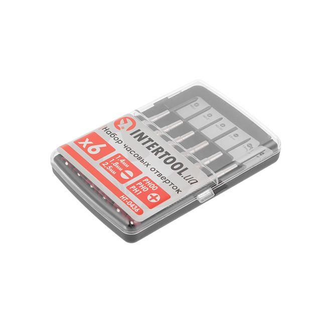 Набор часовых отверток 6од. INTERTOOL HT-0436 Киев - изображение 7