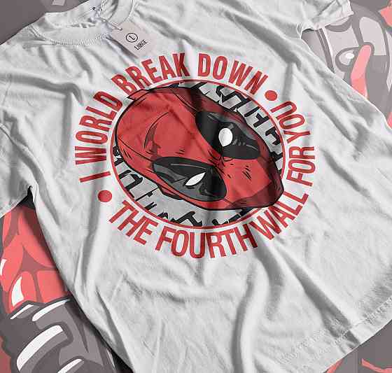 Футболка з аніме принтом Суперхеро Біртхдай Суперхеро Гіфт оверсайз (S/M/L) Чорний AnimeJ1095 Дніпро