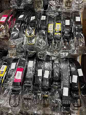 Стильний шкіряний жіночий ремінь чорного кольору 30 мм PS Leather Київ