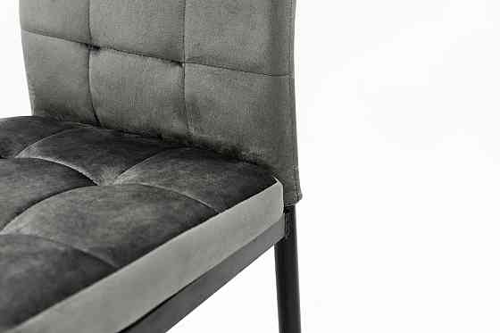 Стілець Айс, чорний/велюр графіт Київ