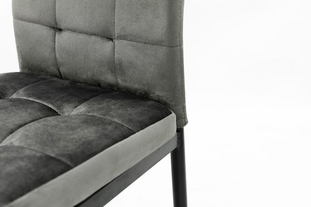 Стілець Айс, чорний/велюр графіт Київ - фото 6