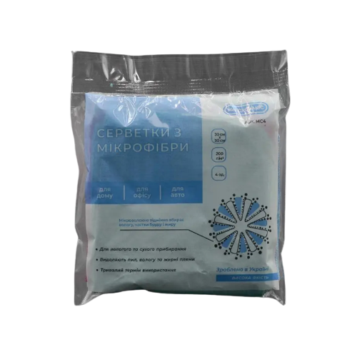 Серветка мікрофібра МС-4 "Ганчірочка для дому" МАКСУС+ Житомир - фото 1