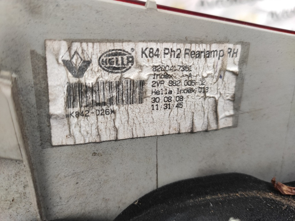 Ліхтар задній правий Renault Megane II 2006-2008 (універсал) Ковель - фото 3