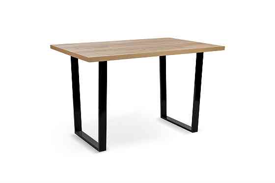 Стіл Кентукі 120/80*75, крафт золотий /чорні ноги Київ