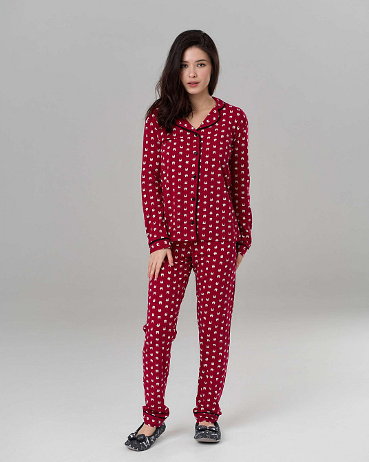 Женский комплект Интерлок - Котики - Family look мама/дочка Nicoletta 96779 S Киев - изображение 1