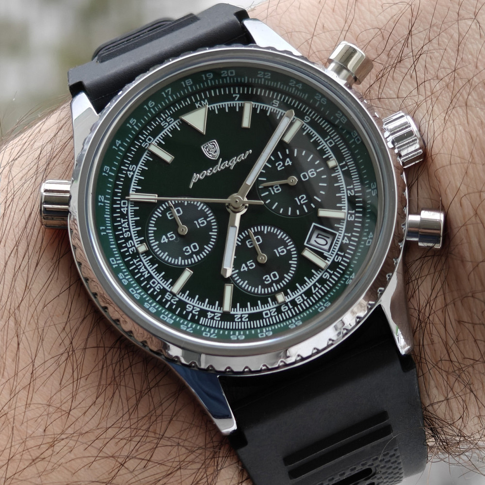 Часы мужские наручные Poedagar Avalon Rubber Black (2 ремешка) Киев - изображение 7