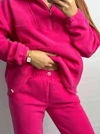 Теплый женский костюм TEDDY Малиновый XL-2XL Харьков