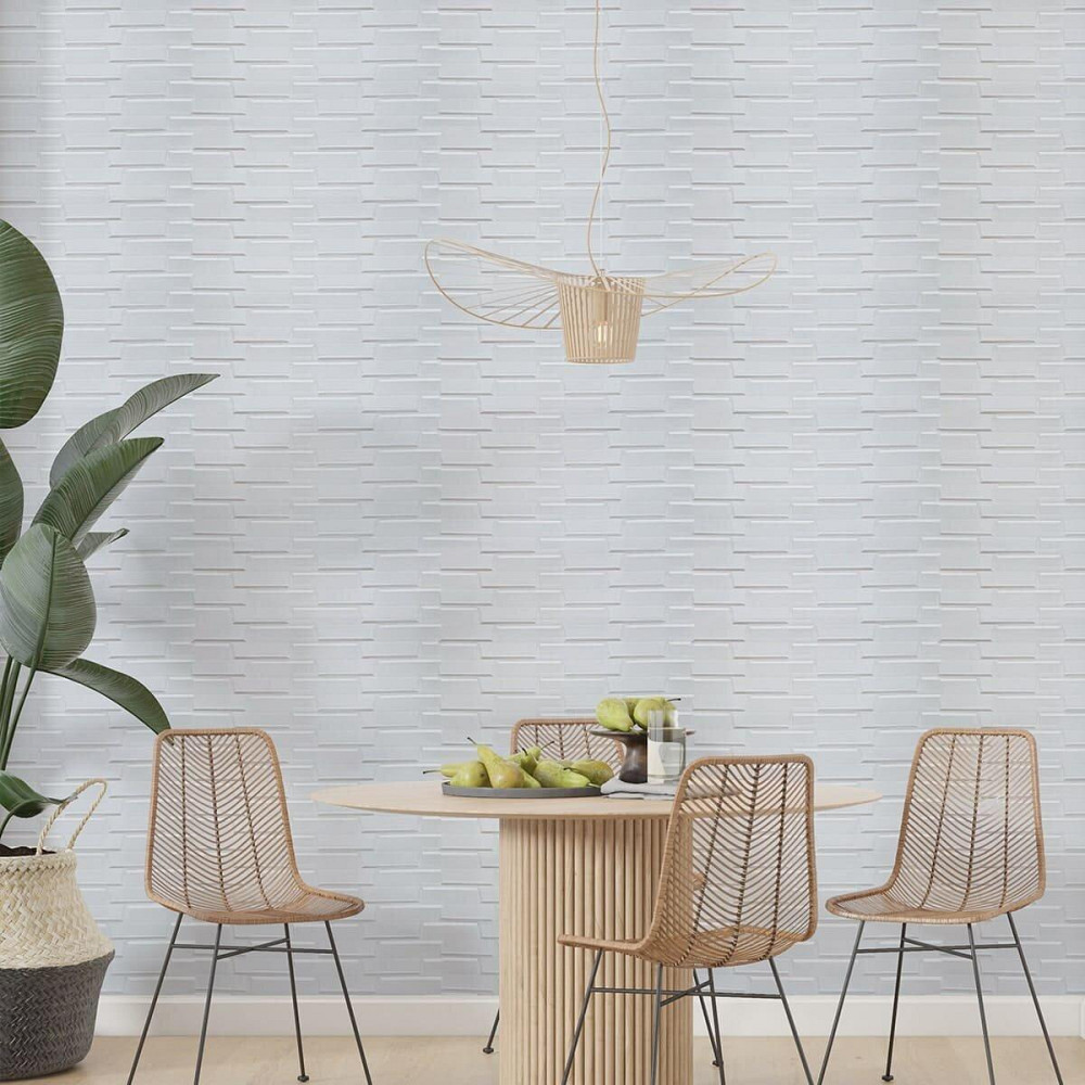 3D панель самоклеюча кладка 770х700х5мм Біла (031) SW-00000167 Дніпро - фото 5