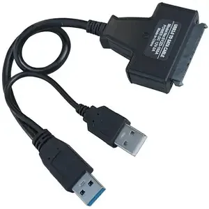 Переходник SATA 3.0 для подключения жесткого диска (2 штекера USB - штекер SATA) Полтава