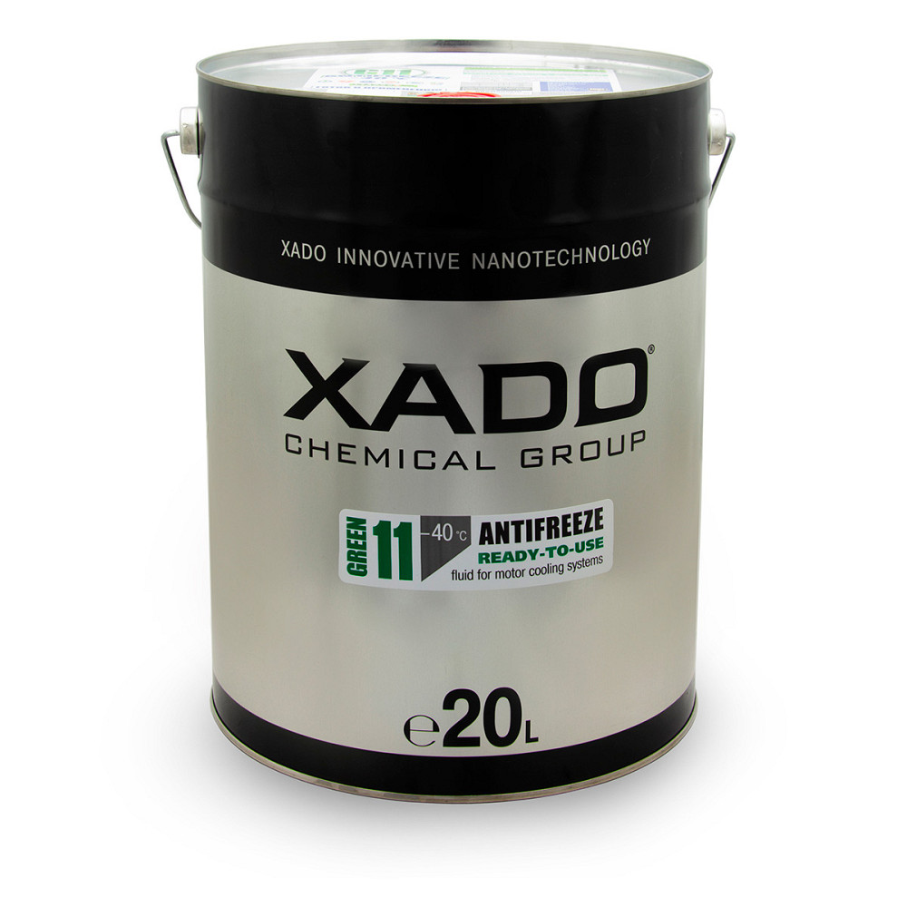 Антифриз Xado Antifreeze Green G11 -40⁰С готовый зеленый 20л Львов - изображение 1