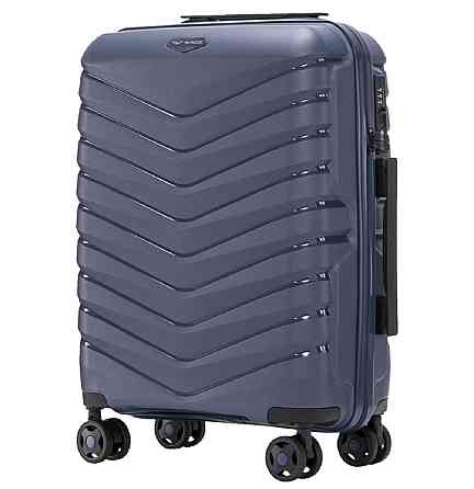 Валіза поліпропіленова WINGS PHX01 мала 55 см синя Київ