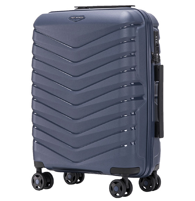 Валіза поліпропіленова WINGS PHX01 мала 55 см синя Київ - фото 1