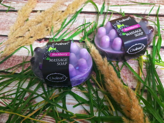 Антицеллюлитное массажное мыло Ежевика Chaban 100 г Винница