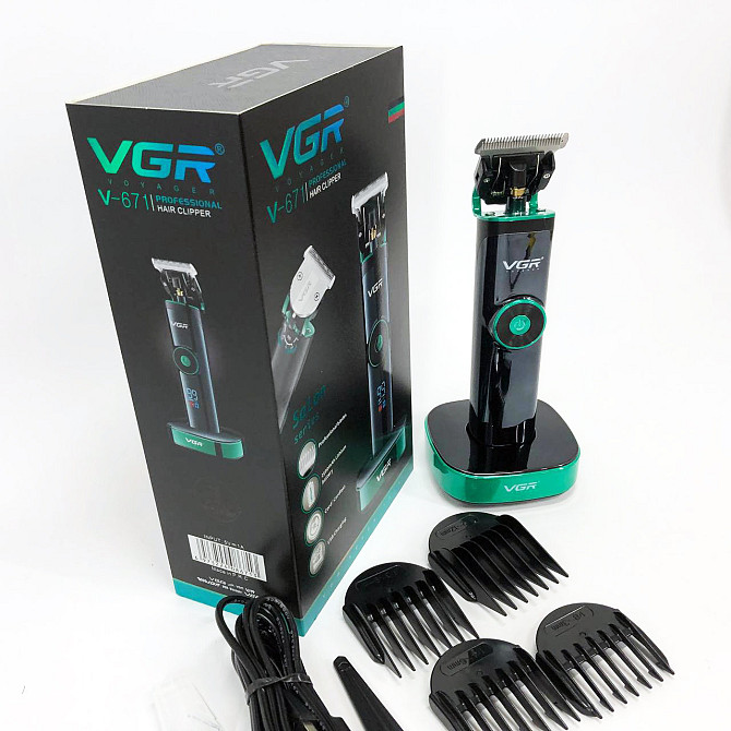 Машинка для стрижки чоловіча VGR V-671, Миюча машинка для стрижки, Чоловічий триммер XW-745 для окантовки Київ - фото 7