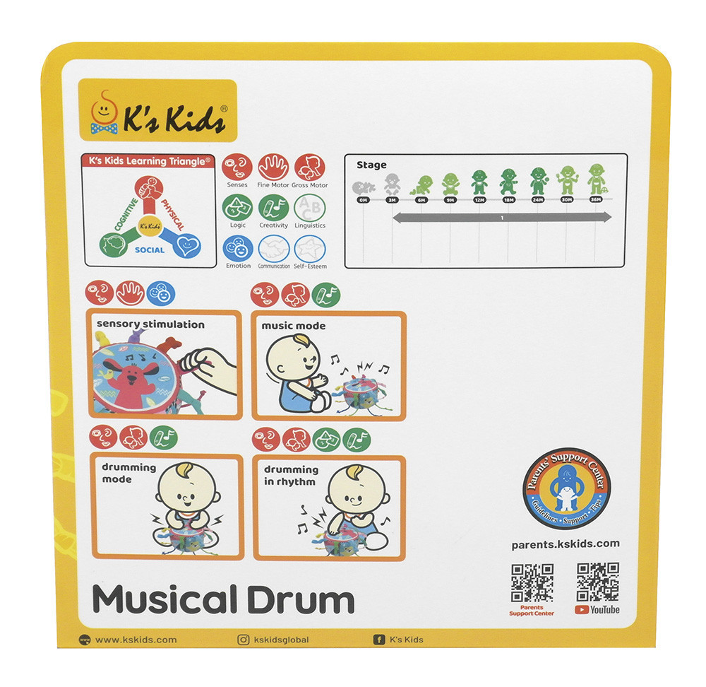 Іграшка Ks Kids Барабан музичний (6627347) Київ - фото 2