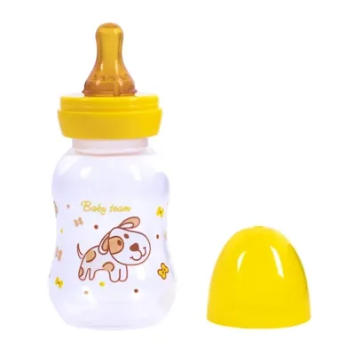 Бутылочка для кормления Baby Team С латексной соской 125 мл (4824428013000) Винница