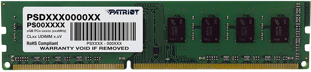 DDR3 Patriot 4GB 1600MHz CL11 256X8 DIMM Київ - фото 1