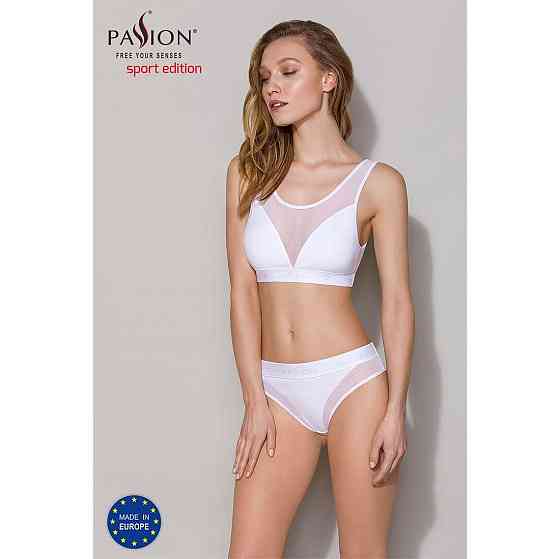 Трусики з прозорою вставкою Passion PS002 PANTIES M, white Sex Aura Київ