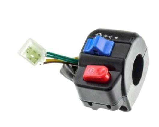 Блок кнопок керма (правий) скутер 4 Т Китай 50 (диск) (чорні) Мукачево - фото 1