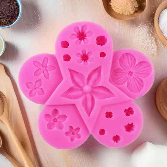 Молд для квітів Квіточки 105 на 105 мм рожевий Київ