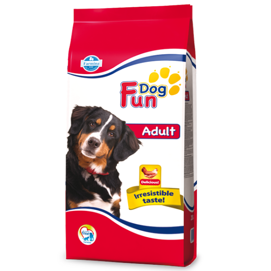 Повнораціонний сухий корм Farmina Fun Dog, для дорослих собак, з куркою, 20 кг Київ