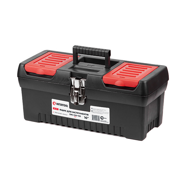 Комплект ящиків для інструментів з метал. замками, 2 шт. (BX-1013 12,5", BX-1016 16") INTERTOOL BX-0009 Київ - фото 6
